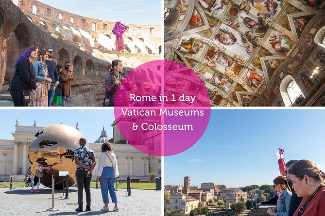 1-Day Rome: Vatican & Colosseum Tour With Transport - Roman Forum and Palatine Hill