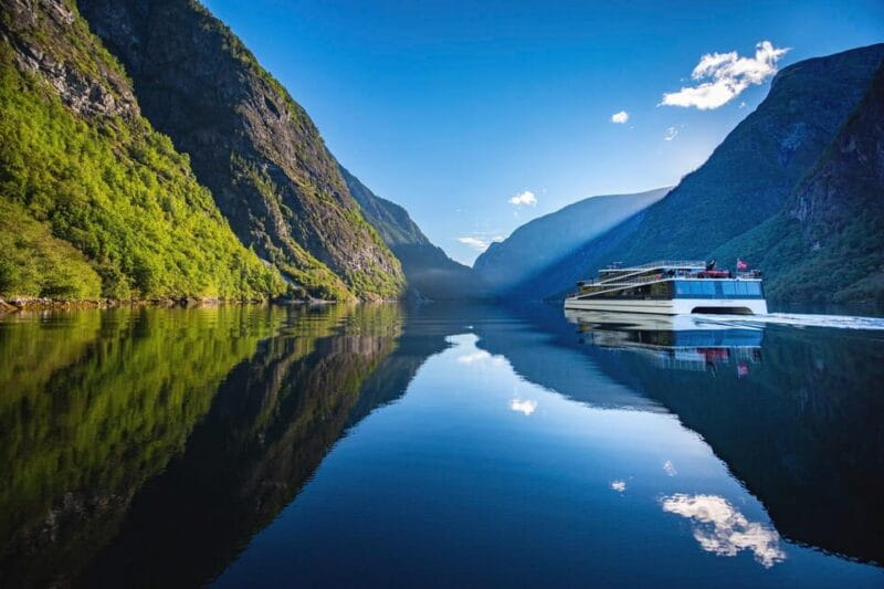 2-Day Private Tour with Flåm Train, Hardagerfjord & Cruise - Cruising Nærøyfjord and Sognefjord