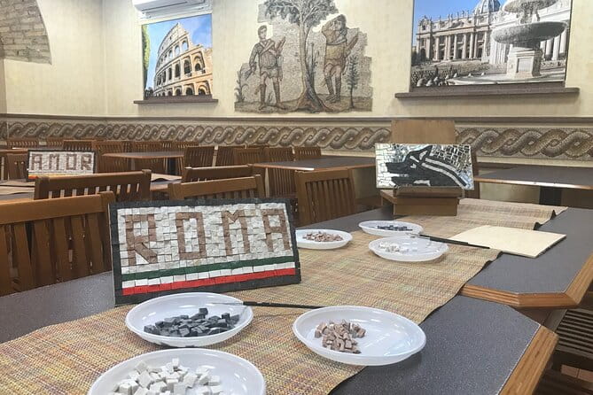 3 Hour Mosaic Lesson in Rome - The Creative Process: Making Your Own Masterpiece