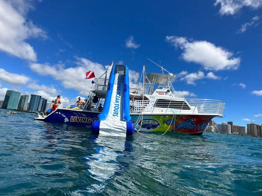 3 Hour Waikiki Waterslide and Ocean Playground Cruise - Itinerary