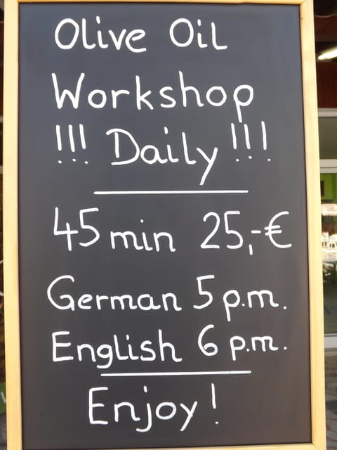 45 min. Olive Oil Workshop in Kriopigi - Halkidiki. - Frequently Asked Questions