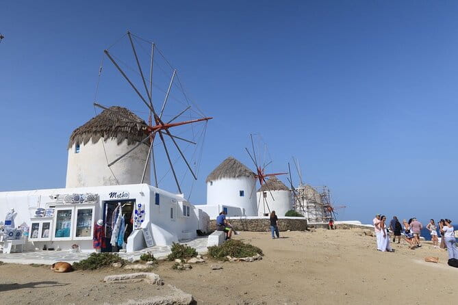 4Hours Mykonos Adventure Walk in Town & Minivan Countryside Tour - Key Points