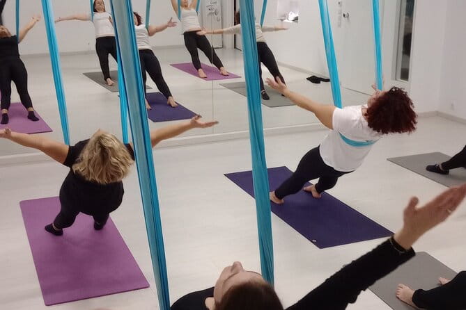 Aerial Yoga Flow - In-Depth Look at the Aerial Yoga Experience in Paros