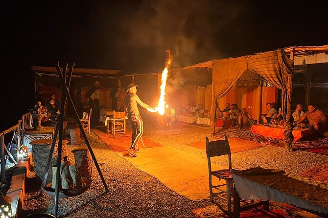 Agafay Desert Package: Quad Bike, Camel Ride, Dinner, Fire Show - Traditional Moroccan Meal