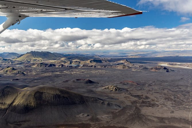 Airplane Sightseeing flight over Laki craters and highland - The Sum Up