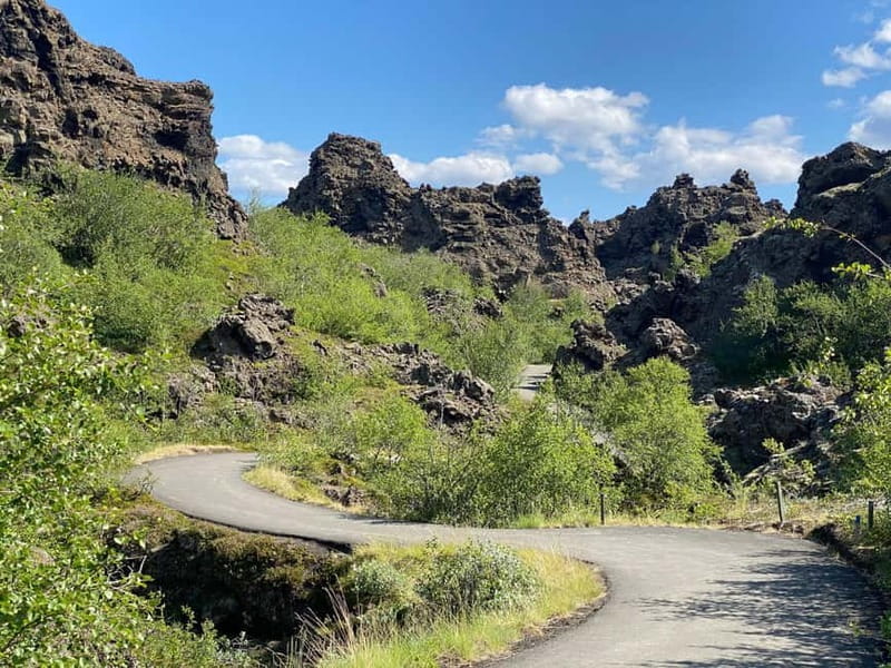 Akureyri: Lake Mývatn & Waterfall of the Gods - Private Tour - Craters, Lava, and the Lava Labyrinth of Dimmuborgir