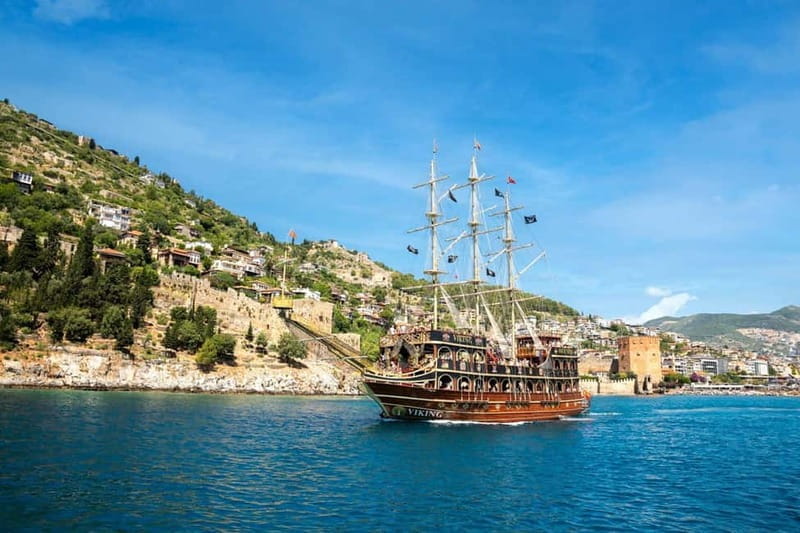 Alanya: Deluxe Boat Tour with Soft Drinks Lunch & Foam Party - Swimming and Cave Visits: Refresh and Explore