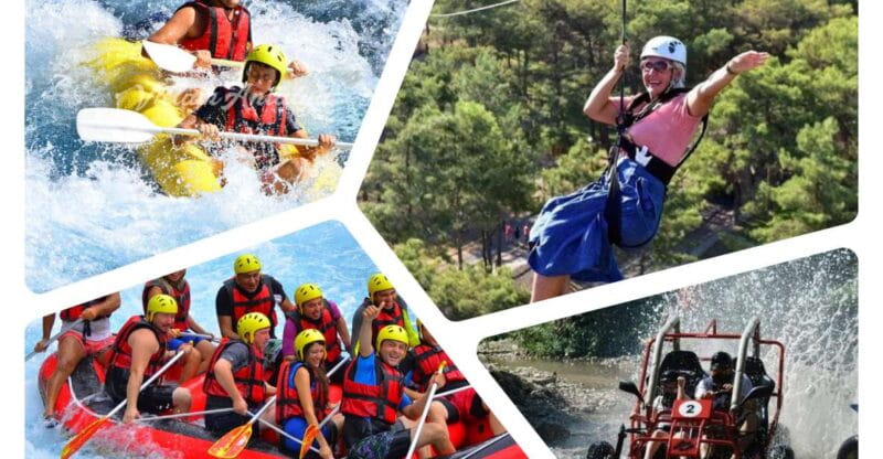 Alanya : Rafting, Quad/ Buggy & Zipline Adventure Combo Tour - Flying High: Ziplining Over the Landscape