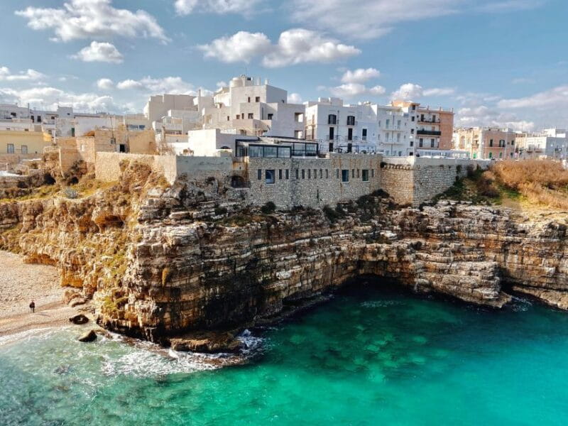 Alberobello, Monopoli, Polignano: Private tour from Bari - Polignano a Mare: Spectacular Sea Caves and Free Time