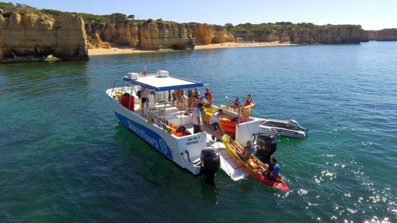 Albufeira Marina: Benagil Cave to Marinha Beach Kayak Tour - The Itinerary: What You Can Expect from Start to Finish