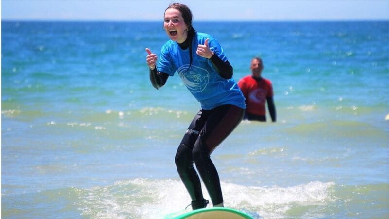 Albufeira: Private surf lesson at Praia da Galé - The Experience: From Sand to Surf