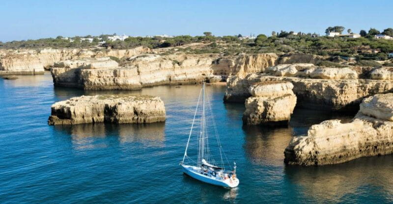 Albufeira: Sailing Boat Cruise BBQ & Open Bar on the Beach - FAQ