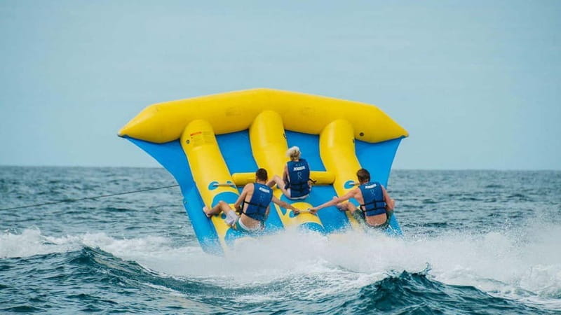 Alicante: Banana ride, Crazy Sofa y Flyfish - Exploring Alicante’s Coast with Water Inflatable Adventures
