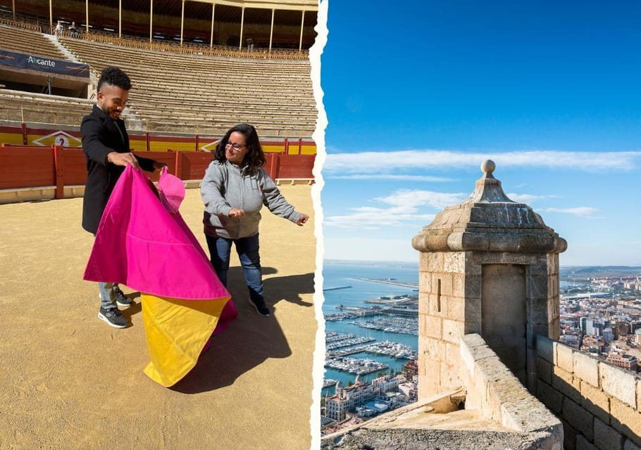 Alicante: Bullring and Castle Guided Tour With Taxi Transfer - Key Points
