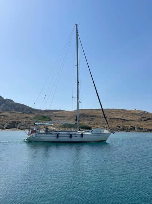 All inclusive Delos &Rhenia Sailing Experience Free Transfer - Rhenia: Nature’s Calm Postcard Perfect Beaches and Snorkeling