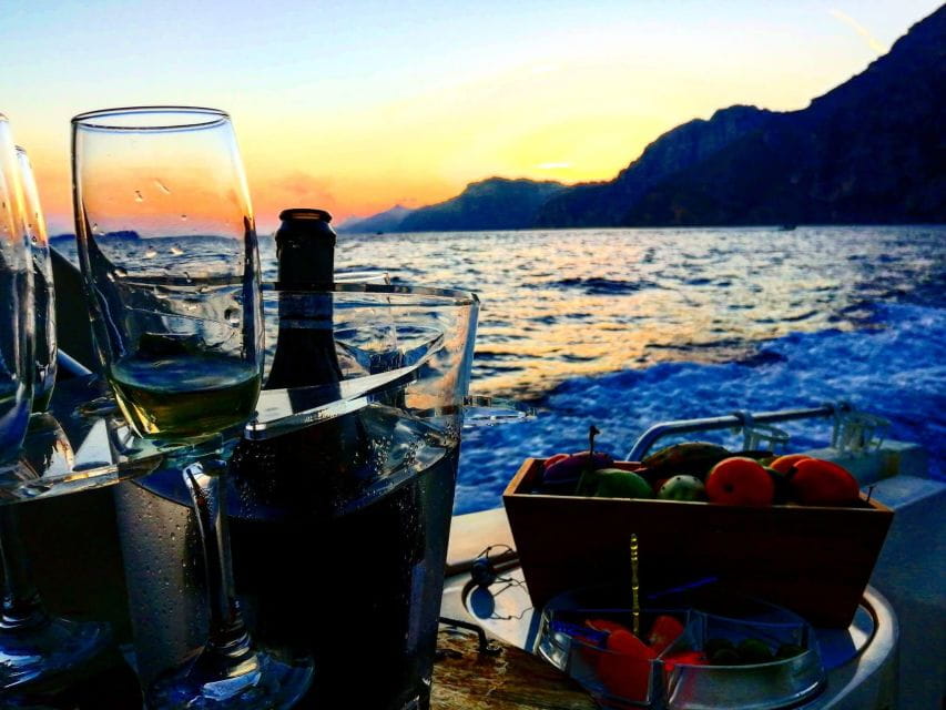 Amalfi Coast Sunset Boat Tour From Salerno With Aperitivo - Things To Know