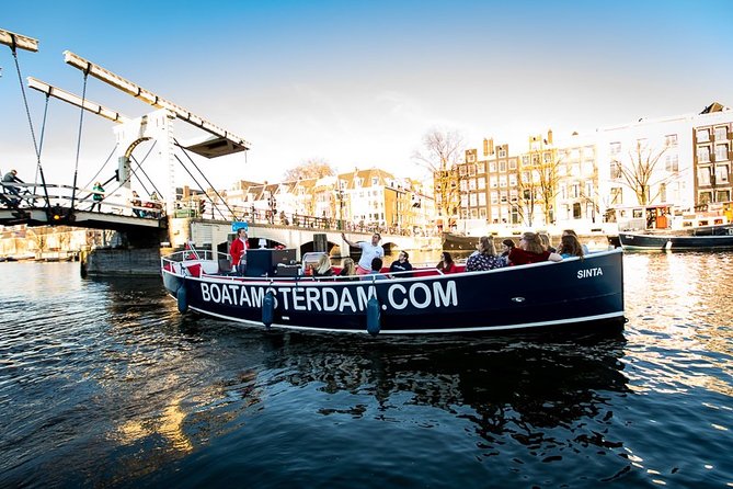 Amazing Open Boat Amsterdam Canal Cruise With Two Drinks Incl. - Route and Weather Considerations