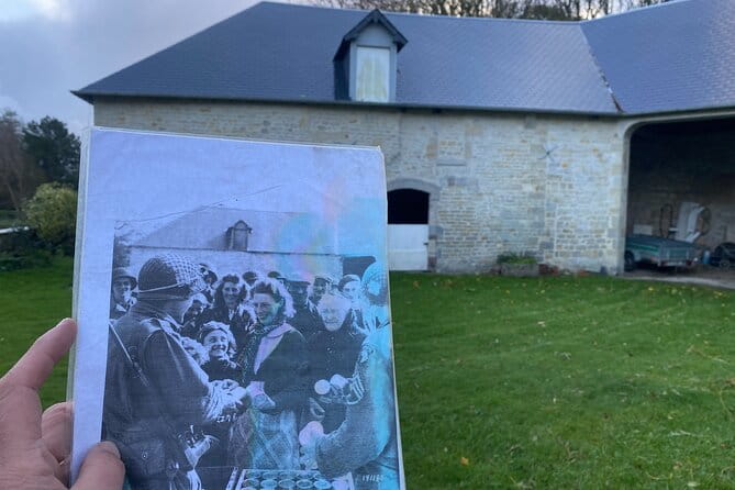 American 101st & 82nd Paratroopers in Normandy battlefield tour - Carentan and Purple Heart Lane: The First Bayonet Charge