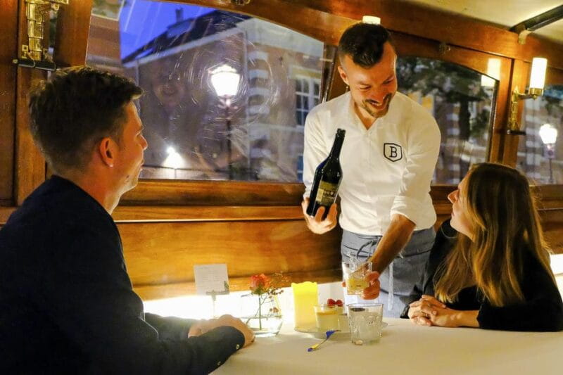 Amsterdam: Luxury Saloon Boat Cruise with 3-Course Dinner - Key points / Takeaways