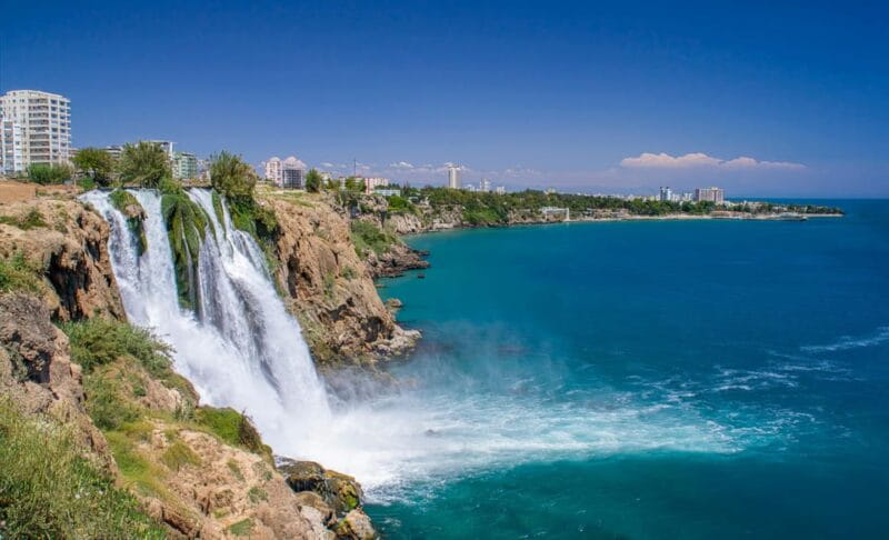 Antalya: 2-hourYachtTour toLowerDudenFalls with audionfo - Returning to the Harbor & Post-Tour Options