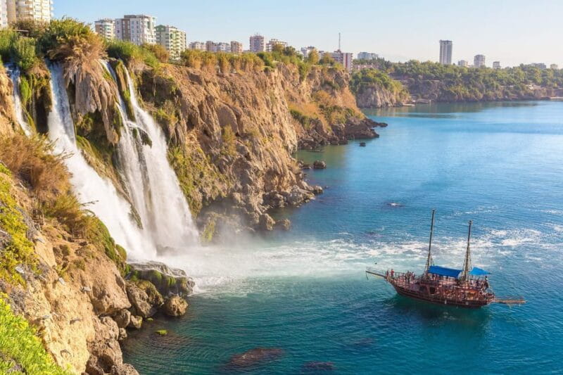 Antalya: Beach & Waterfalls Boat Trip w/ Lunch & Soft Drinks - Additional stops and final sightseeing