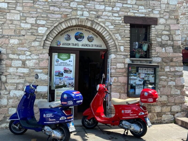 Assisi Rental Vespa '150cc - full day - Key points / Takeaways