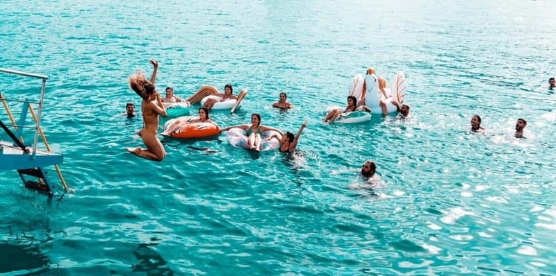 Athens: 3 Islands Cruise with Swimming. DJ, Lunch & Drinks - Aegina: The Colorful Port and Pistachios