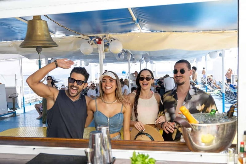 Athens: 3 Islands Cruise with Swimming. DJ, Lunch & Drinks - The Return Trip: Sunset and Dancing on Deck