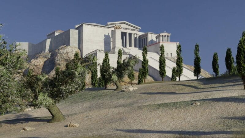 Athens: Acropolis Entry Ticket & VR Audio Guided Tour - Exploring the Monuments: Propylaea, Erechtheion, and Nike Temple