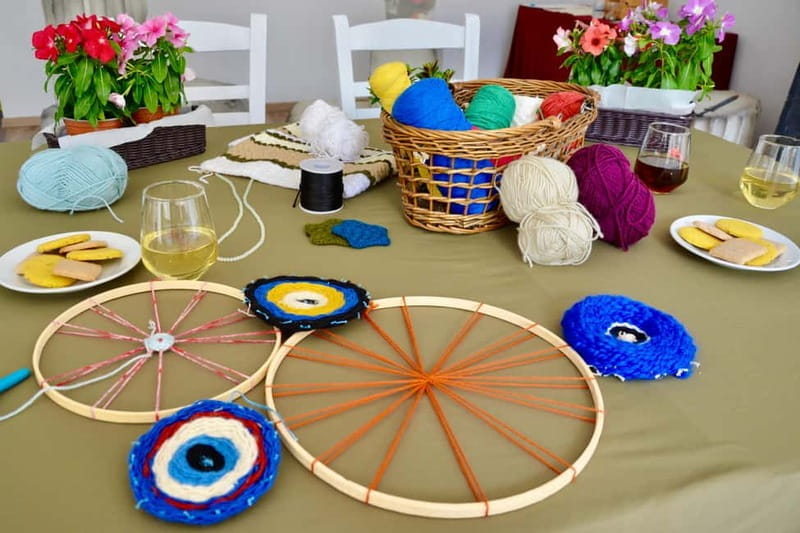 Athens: Evil Eye Weaving Workshop - Sampling Greek Culture With Tea and Cookies