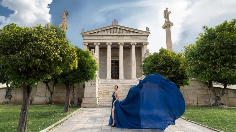 Athens: Flying Dress Photo © Photoshoot "Express package" - The Experience: An In-Depth Look at the Athens Flying Dress Photoshoot