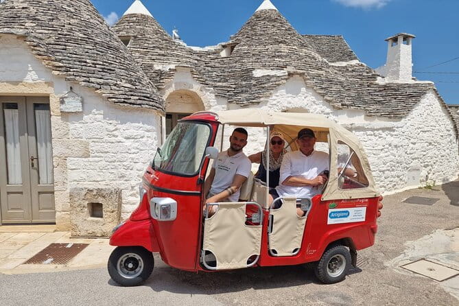 Audio Tour Alberobello with Bee Calessino/ e-Vespa /Fiat Mickey Mouse - Exploring Alberobello in Style: An Authentic and Fun Audio Tour Experience