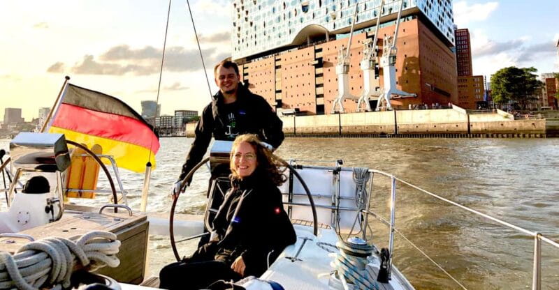 Authentic sailingtrip "towards Blankenese", Hamburg/Elbe - The Route: From Hamburg to Blankenese and Back