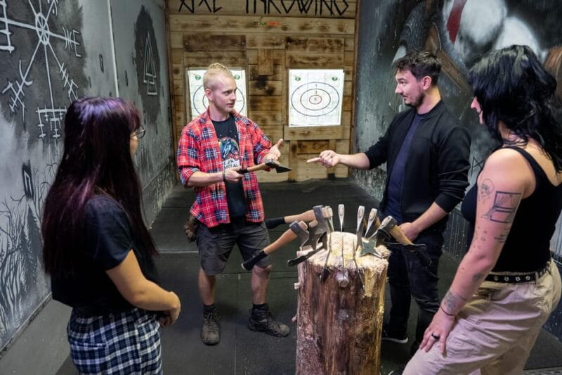 Axe Throwing in Fun Arena in the centre of Prague - Entering The Arena: Cyberpunk Vibes and First Impressions