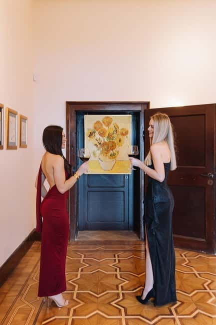 Banac Gallery Entrance with Coffee and Fresh Juice - The Villas Architectural and Scenic Appeal