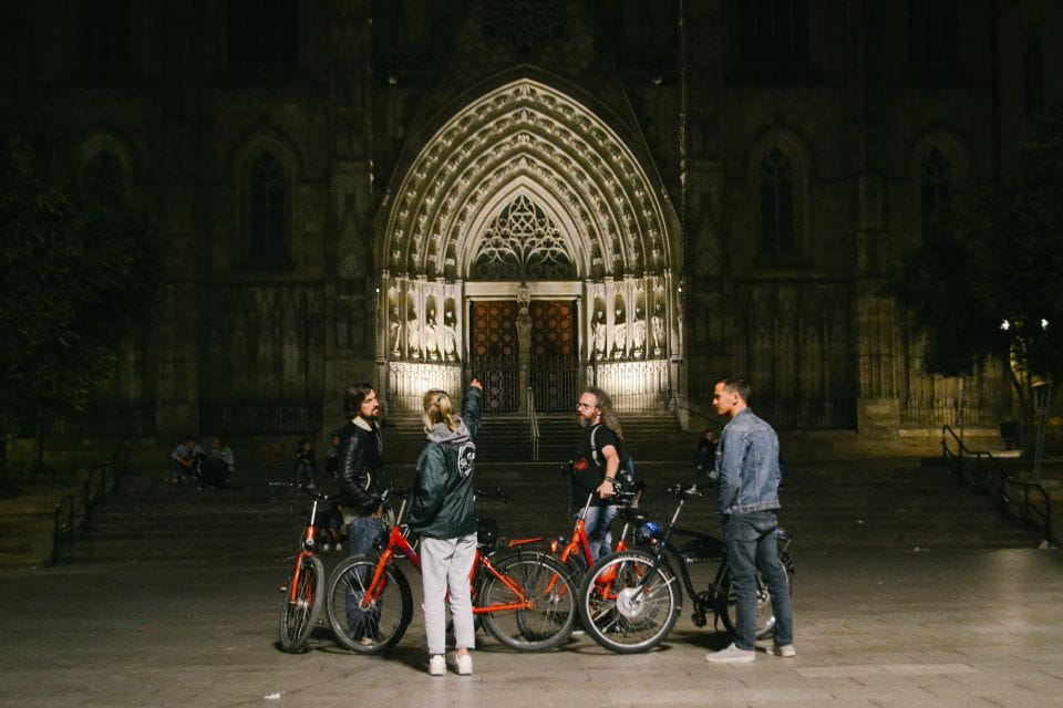 Barcelona Bike Tour by Night With Cava - Whats Included