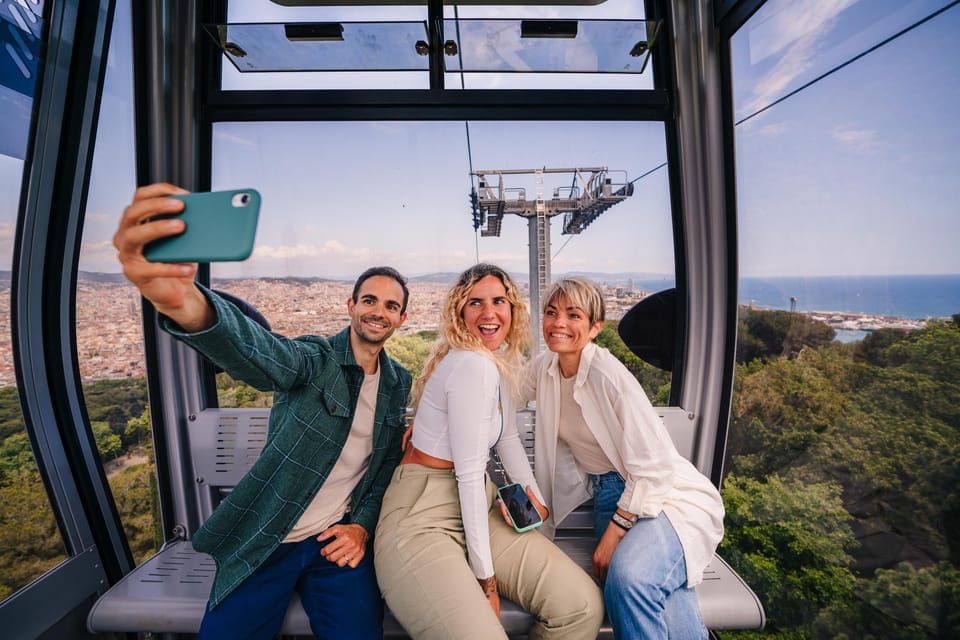 Barcelona: Cable Car Ticket & E-Bike Tour - Itinerary Highlights