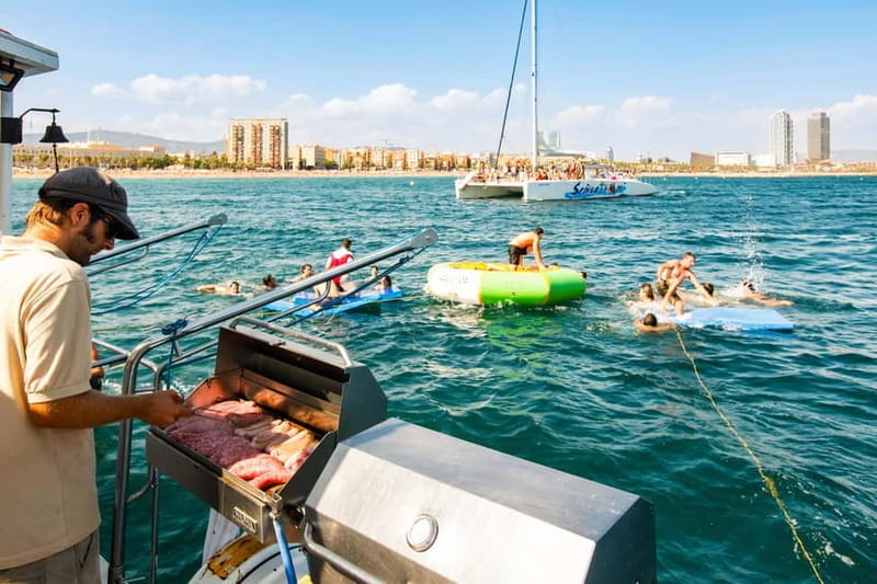Barcelona: Catamaran Party Cruise with BBQ Meal - Sailing Along Barcelona’s Coast: What to Expect