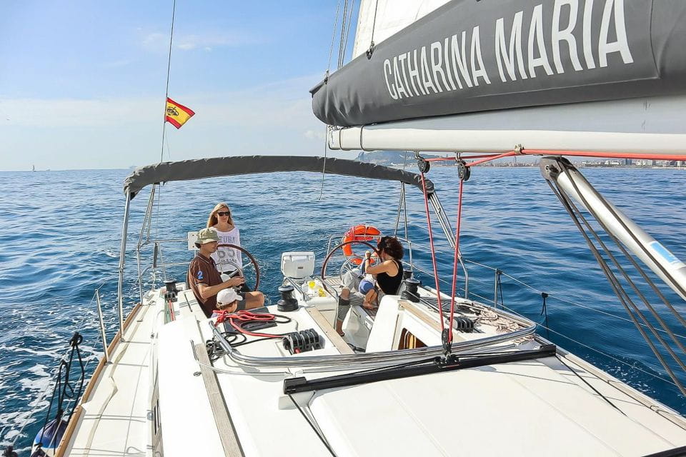 Barcelona: Coastline Boat Trip With Snacks and Cava - Onboard Experience