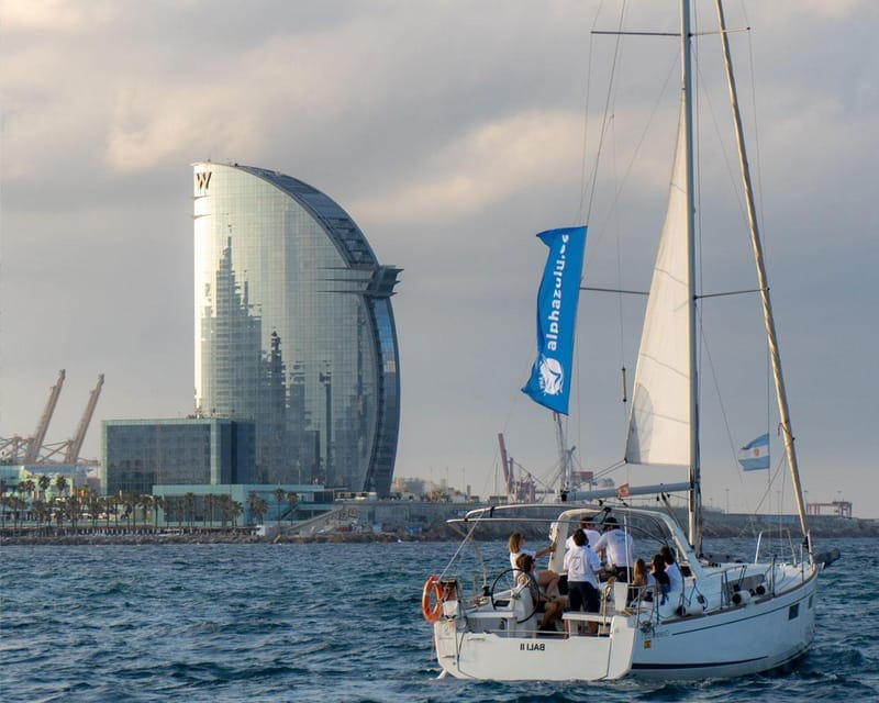 Barcelona: Coastline Sailing with Swim Toys w/ Food & Drinks - The Sum Up