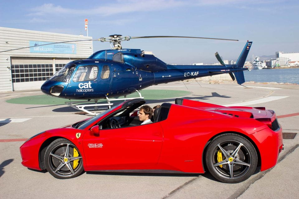 Barcelona: Ferrari Driving and Helicopter Experience - Soaring Above Barcelona by Helicopter