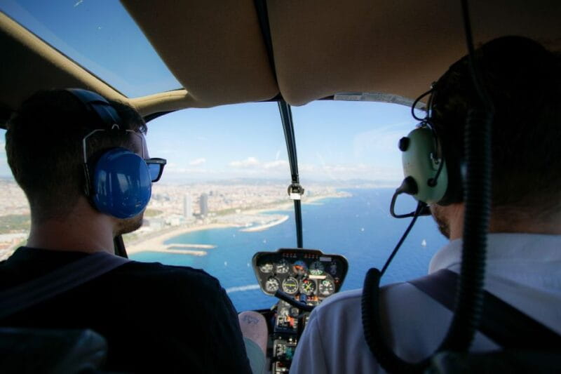 Barcelona: Helicopter Flight with Optional Yacht Cruise - A Unique Way to See Barcelona: Helicopter and Yacht Adventure