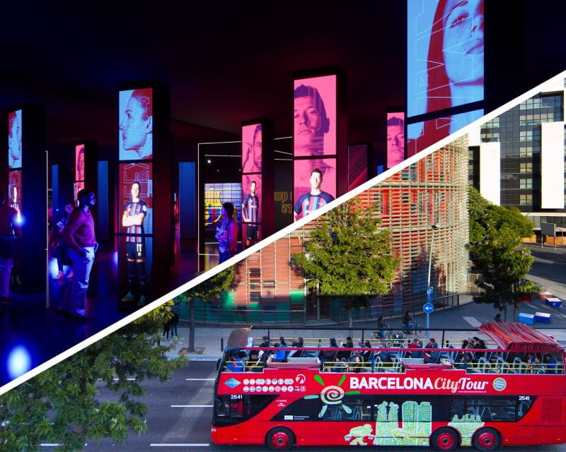 Barcelona Hop-On Hop-Off Bus and FC Barcelona Immersive Tour - Key Attractions on the Route