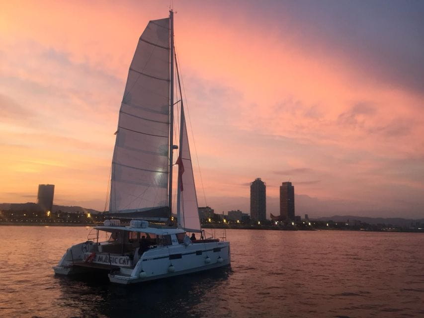 Barcelona: Sunset Sailing Tour With Open Bar & Snacks - Itinerary Highlights