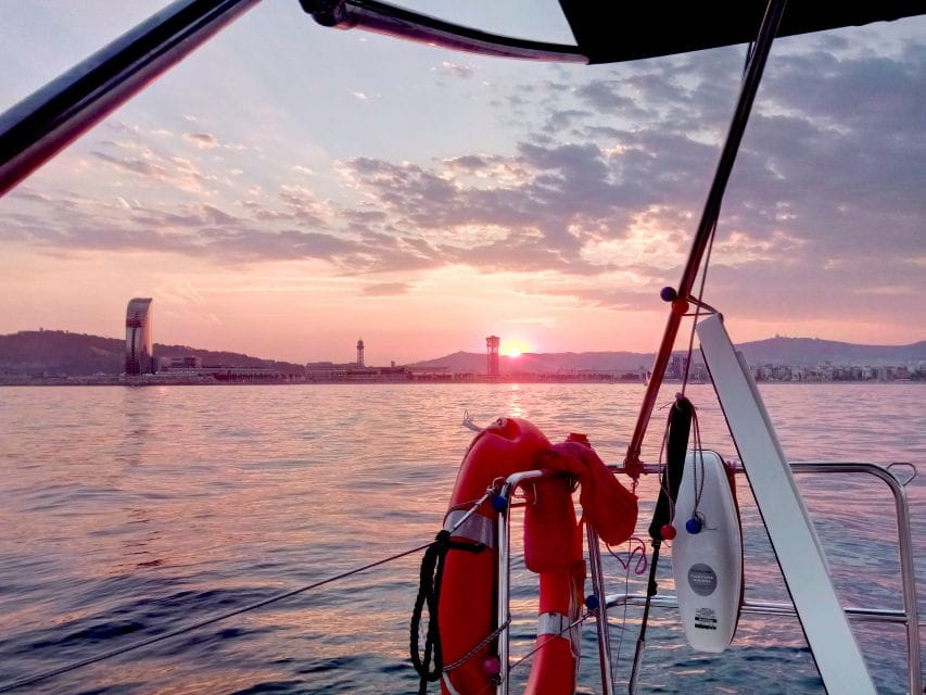 Barcelona: Sunset Sailing Tour With Open Bar & Snacks - Safety Briefing and Swimming