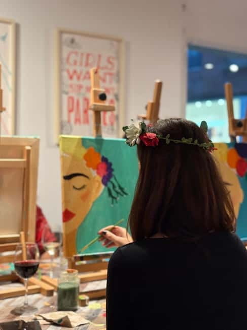 Barcelona: Vino, Pintura, Música y Diversión! Sip & Paint - Pricing and Logistics: Is It Worth It?