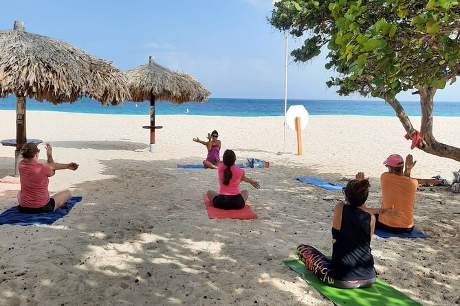 Beach Yoga at Eagle Beach All Levels Welcome - Whats Included