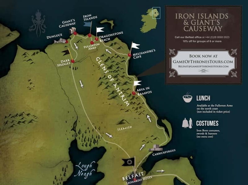 Belfast: Game of Thrones - Iron Islands & Giant's Causeway - Exploring the Full Journey: From Belfast to the Famous Filming Locations