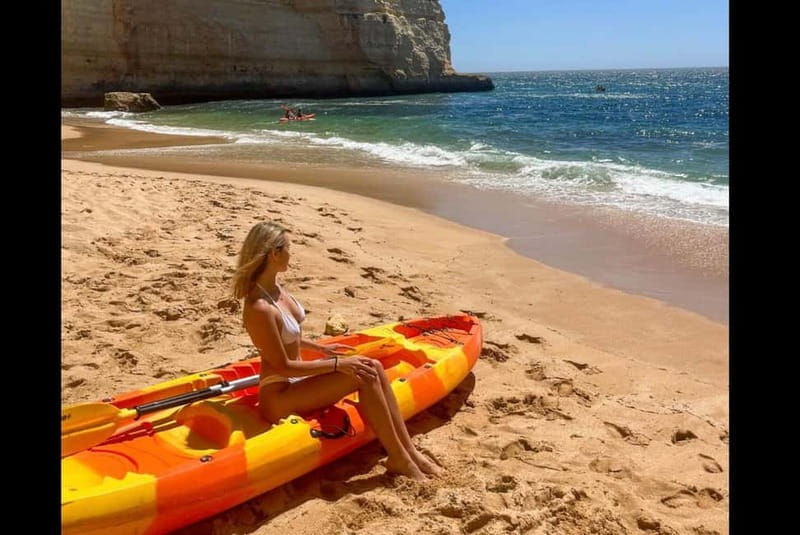 Benagil: Guided Kayak Tour inside caves and Praia da Marinha - The Benefits of Guided Kayaking in the Algarve