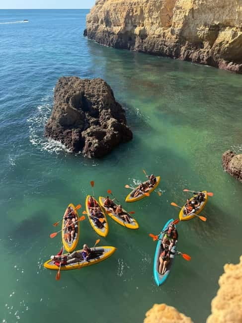 Benagil: Guided Kayak Tour inside caves and Praia da Marinha - Authentic Experiences & Hidden Gems
